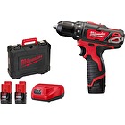 Aku kompaktný vŕtací skrutkovač M12 BDD-202C Milwaukee