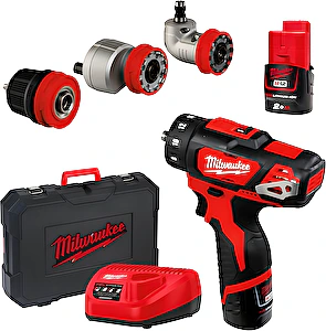 Aku kompaktný vŕtací skrutkovač s vymeniteľným skľúčidlom - set M12 BDDX SET-202C Milwaukee