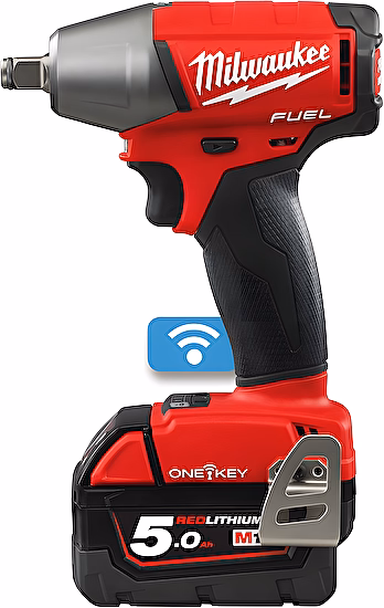Aku rázový uťahovák 1/2" s poistným krúžkom M18 ONEIWF12-502X Milwaukee