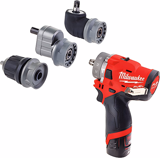Aku vŕtačka / skrutkovač M12 FPDXKIT-202X s príklepom Milwaukee