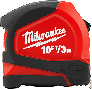 Meter s LED svetlom 3m Milwaukee