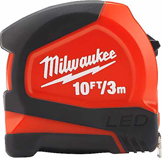 Meter s LED svetlom 3m Milwaukee