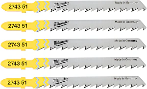 Pílové listy na drevo a PVC T101D 75mm (5ks) Milwaukee