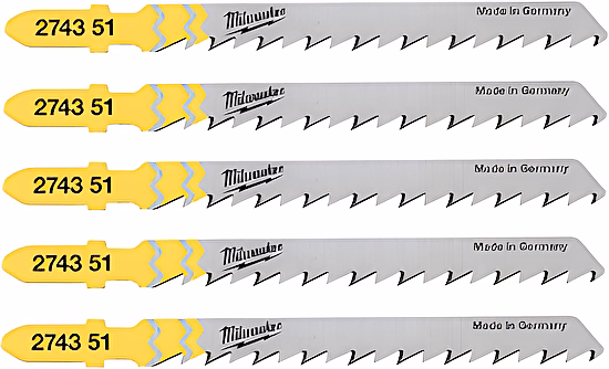 Pílové listy na drevo a PVC T101D 75mm (5ks) Milwaukee