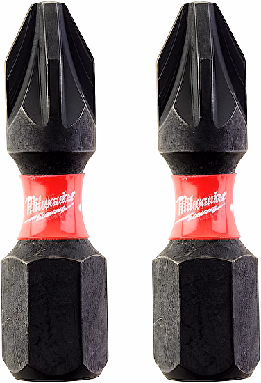 Skrutkovací bit Shockwave PZ2 25mm (2ks) Milwaukee