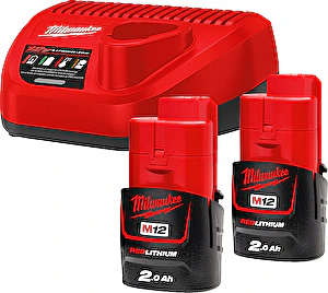 Sada akumulátorov a nabíjačky M12NRG-202 Milwaukee