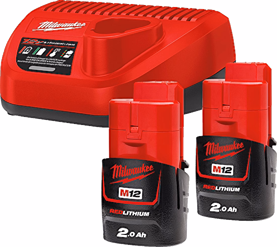 Sada akumulátorov a nabíjačky M12NRG-202 Milwaukee