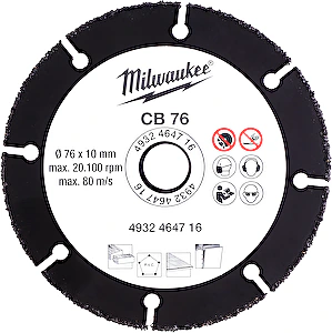 Rezný kotúč 76mm CB Milwaukee