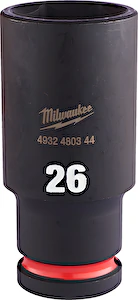 Nástrčný kľúč 1/2" Hex 26mm SHOCKWAVE predĺžený Milwaukee