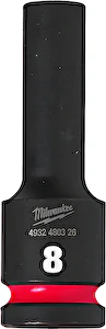Nástrčný kľúč 1/2" Hex 8mm SHOCKWAVE predĺžený Milwaukee