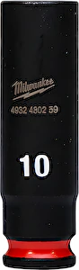 Nástrčný kľúč 1/4" Hex 10mm SHOCKWAVE predĺžený Milwaukee