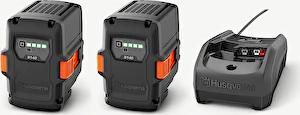 Set 2 x akumulátor B140 + 1 x nabíjačka 40-C80 Husqvarna
