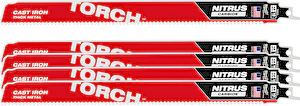 Plátok do chvostovej pílky TCT TORCH NITRUS 300x10 - 5ks Milwaukee