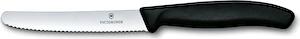 Nôž na paradajky a stolovanie, zúbkovaný, čierny, 11 cm Victorinox