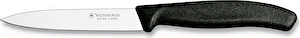 Nôž na zeleninu Swiss Classic, hladký, čierny, 10 cm Victorinox