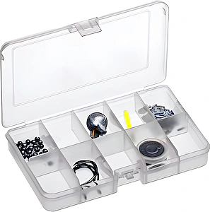 Plastový organizér 165x112x31mm, 10 priehradok, PP101FTN