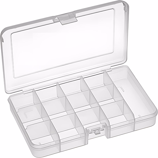 Plastový organizér 165x112x31mm, 13 priehradok, Pp101etn