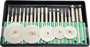 Sada diamantových fréz MINI, 25-dielna, Xl-tools