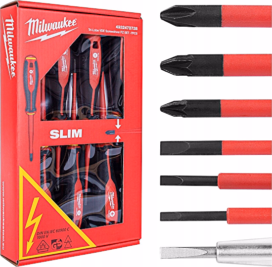 Sada izolovaných skrutkovačov VDE SLIM 7ks Milwaukee