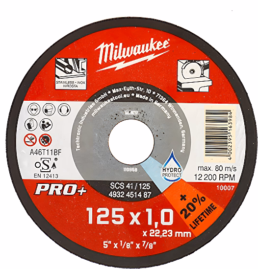 Rezný kotúč PRO+ SCS 41/125 × 1 mm Milwaukee