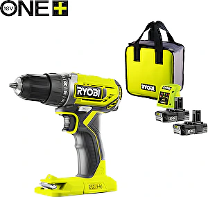 Aku vŕtací skrutkovač (2x2.0Ah) R18DD2-220S Ryobi