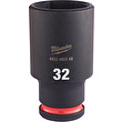 Nástrčný kľúč 1/2" Hex 32mm SHOCKWAVE predĺžený Milwaukee
