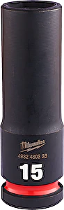 Nástrčný kľúč 1/2" Hex 15mm SHOCKWAVE predĺžený Milwaukee