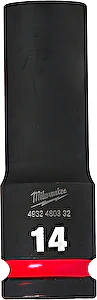 Nástrčný kľúč 1/2" Hex 14mm SHOCKWAVE predĺžený Milwaukee