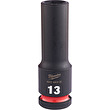 Nástrčný kľúč 1/2" Hex 13mm SHOCKWAVE predĺžený Milwaukee