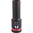 Nástrčný kľúč 1/2" Hex 12mm SHOCKWAVE predĺžený Milwaukee