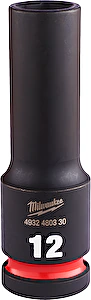Nástrčný kľúč 1/2" Hex 12mm SHOCKWAVE predĺžený Milwaukee