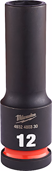 Nástrčný kľúč 1/2" Hex 12mm SHOCKWAVE predĺžený Milwaukee