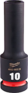 Nástrčný kľúč 1/2" Hex 10mm SHOCKWAVE predĺžený Milwaukee