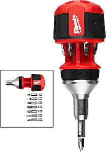 Mini račňový skrutkovač 8 v 1 - UNI Milwaukee