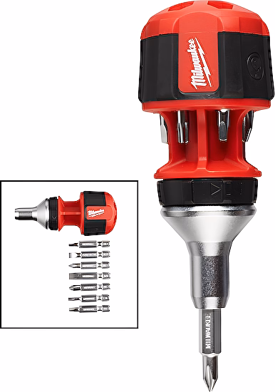 Mini račňový skrutkovač 8 v 1 - UNI Milwaukee