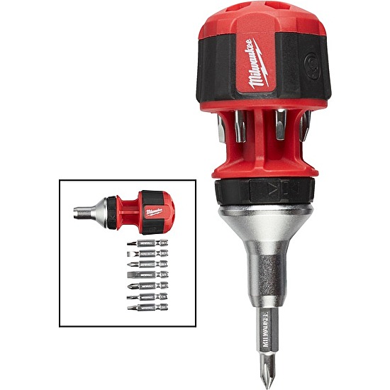 Mini račňový skrutkovač 8 v 1 - UNI Milwaukee