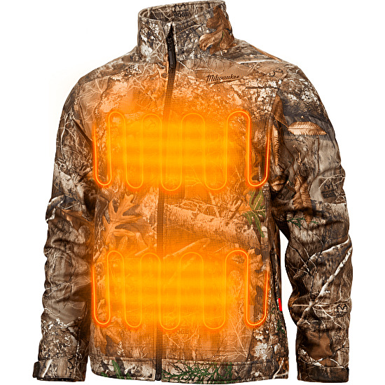 Prémiova poľovnícka vyhrievaná bunda "XXXL" - maskáčová M12 HJ CAMO6-0 Milwaukee
