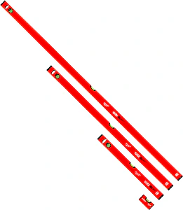 Sada vodováh (4ks) SLIM 10/60/120/180cm Milwaukee