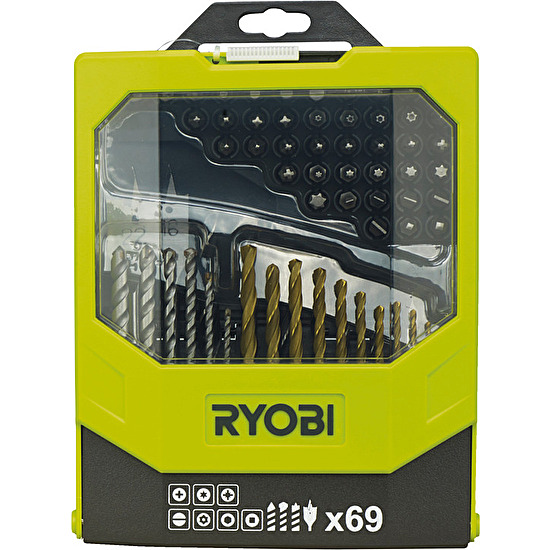 Sada vrtákov a šrúbovacích bitov 69ks RAK69MIX Ryobi