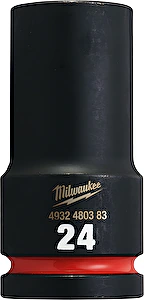 Nástrčný kľúč 3/4" Hex 24mm SHOCKWAVE predĺžený Milwaukee