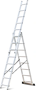 Rebrík hliníkový 3x8st 508cm ProCraft