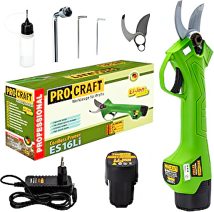 Aku nožnice na konáre ES16Li 16V 1x2Ah ProCraft