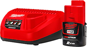 Sada akumulátor a nabíjačka M12 NRG-201 Milwaukee