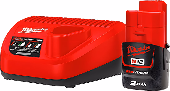 Sada akumulátor a nabíjačka M12 NRG-201 Milwaukee
