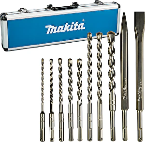 Sada vrtákov a sekáčov D-71990 10ks + hlinikový kufor Makita