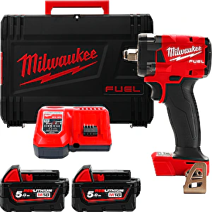Aku rázový uťahovák 1/2" s poistným krúžkom - kompaktný  M18 FIW2F12-502X Milwaukee