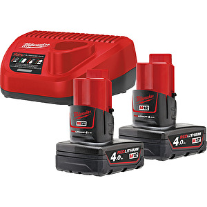 Set akumulátorov a nabíjačky Powerpack IN2 M12NRG-402 Milwaukee