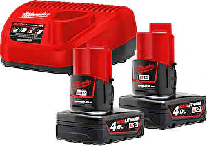Set akumulátorov a nabíjačky Powerpack IN2 M12NRG-402 Milwaukee