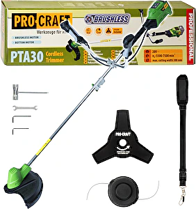 Aku krovinorez PTA30 bez akumulátora a nabíjačky ProCraft