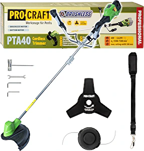 Aku krovinorez PTA40 bez akumulátora a nabíjačky ProCraft